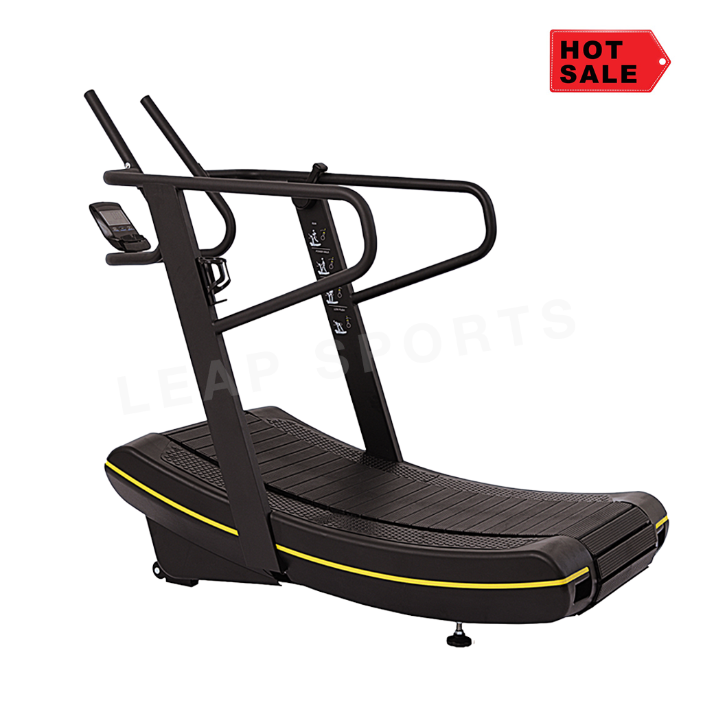 LEAP SPORTS Curved Manual Treadmill