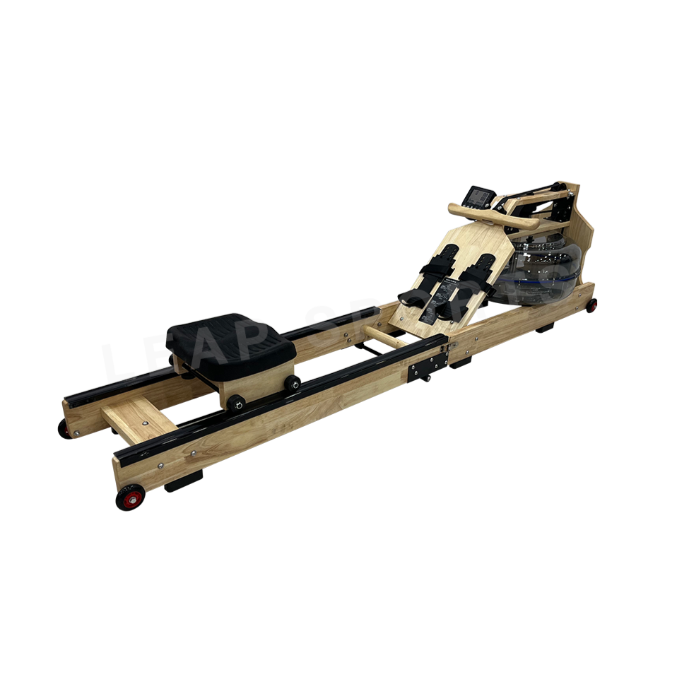 LEAP SPORTS Foldable Wooden Water Rowing Machine