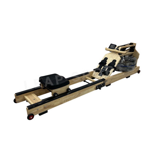 LEAP SPORTS Foldable Wooden Water Rowing Machine