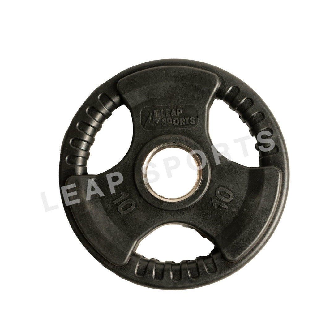 LEAP SPORTS Rubber Grip Olympic Plate 2.5LB-45LB