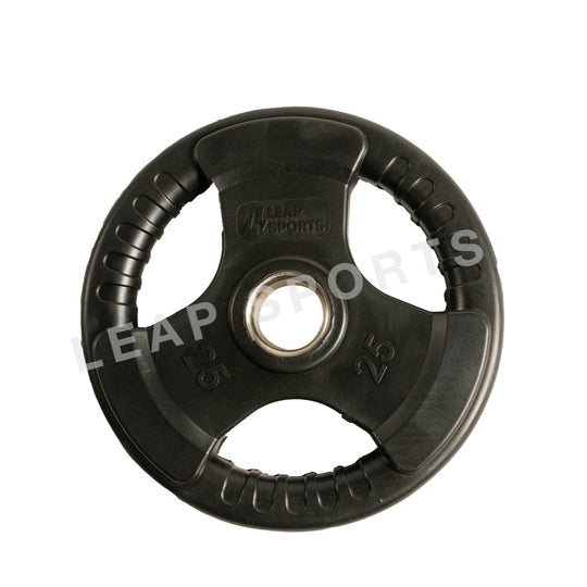 LEAP SPORTS Rubber Grip Olympic Plate 2.5LB-45LB