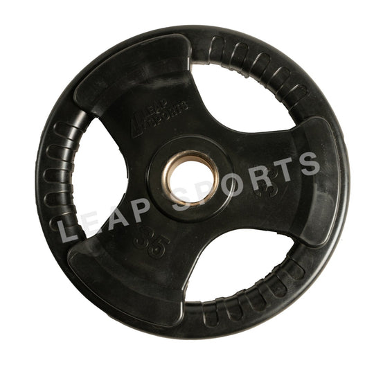 LEAP SPORTS Rubber Grip Olympic Plate 2.5LB-45LB