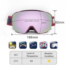 Load image into Gallery viewer, Snowledge Ski Goggle HB-10A
